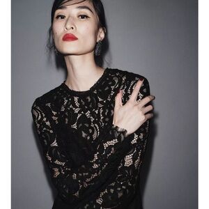 ZARA ZW COLLECTION LIMITED EDITION LACE MIDI DRESS